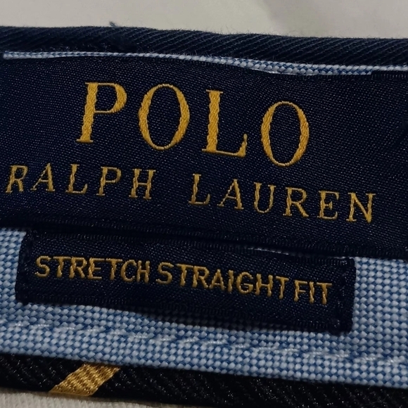 NWT RALPH LAUREN POLO MEN'S  BLUE  PANS STRETCH STRAIGHT FIT Size 36W 34L - Picture 7 of 10
